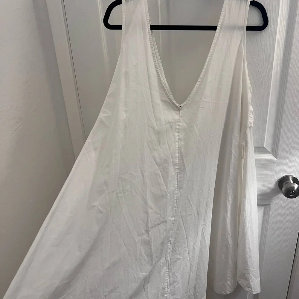 Free People White Tie-Front Sundress‎